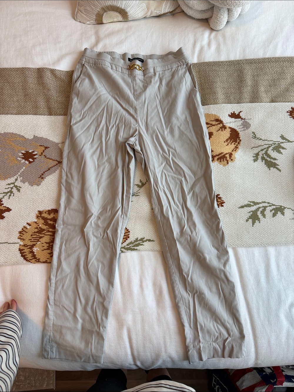 Counterparts Light Gray Stretch Chinos Dress Pants